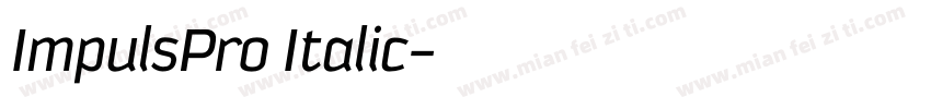 ImpulsPro Italic字体转换